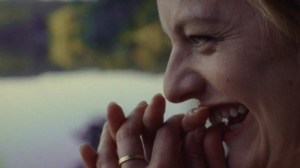 Moss laughing upright